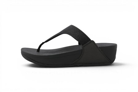 FitFlop Lulu Shimmerlux Toepost Sandels Black