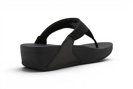 FitFlop Lulu Shimmerlux Toepost Sandels Black