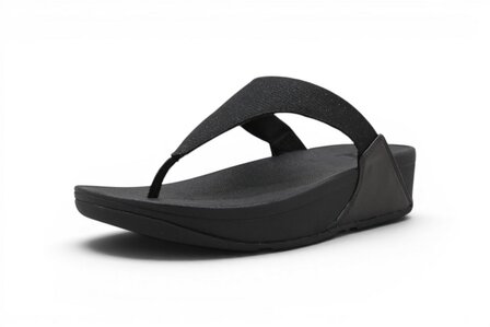 FitFlop Lulu Shimmerlux Toepost Sandels Black