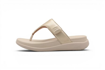 FitFlop F-Mode Go Adjustable Toe-Post Sandals Platino