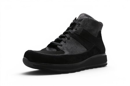 Durea Eva Sneaker Mid Zwart/zwart