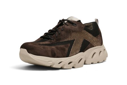 Durea Flow Motion Sneaker Caffe/Zwart