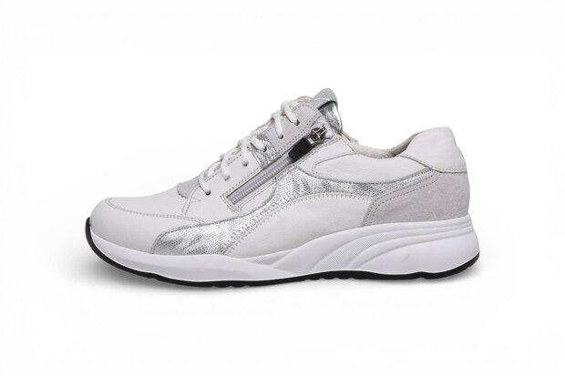 Durea Fleur sneaker wit/zilver