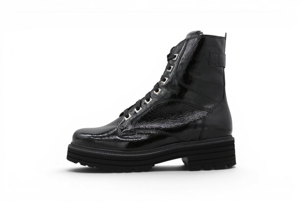 Durea Stoere boot Zwartlak 