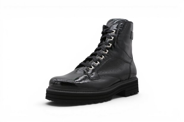 Durea Stoere boot Zwartlak 