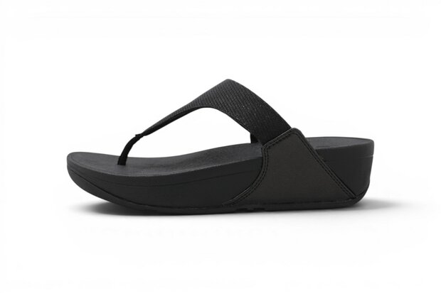 FitFlop Lulu Shimmerlux Toepost Sandels Black