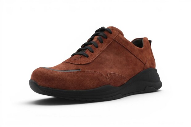 Durea Stripe Laag Bruin suede