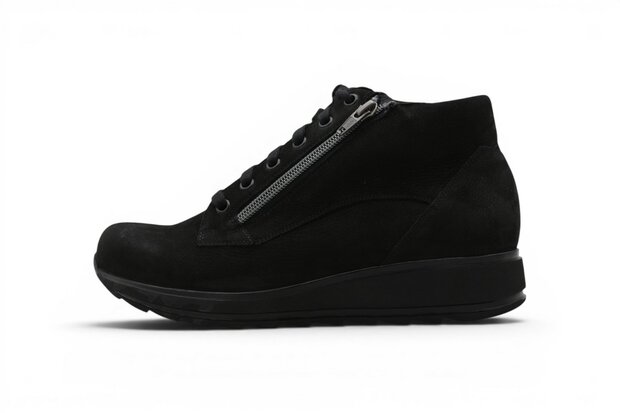 Durea Sophie Sneaker Mid Nubuck Zwart