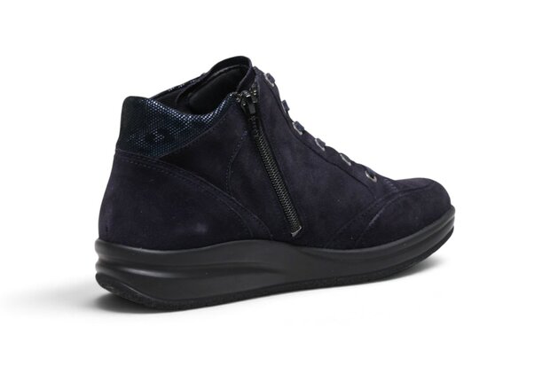 Hartjes Dia: Van Upper Van Leest Hoog Blauw Suede
