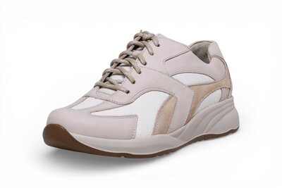 Durea Fleur sneaker off white/white/taupe