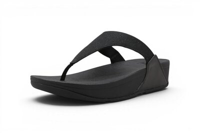 FitFlop Lulu Shimmerlux Toepost Sandels Black