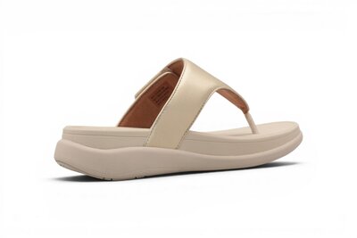 FitFlop F-Mode Go Adjustable Toe-Post Sandals Platino