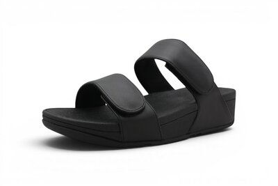FitFlop Lulu Adjustable Leather Slides