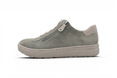 Hartjes Phil Sneaker Laag met rits khaki taupe