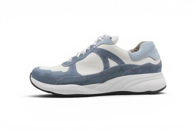 Durea Fleur Sneaker denim/wit