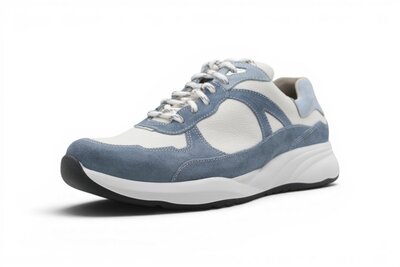 Durea Fleur Sneaker denim/wit
