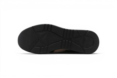 Durea  Fleur Sneaker met Rits Zwart/Seppia/Bruin