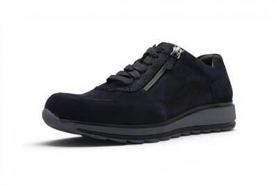 Durea Eva Sneaker laag Marine/Zwart