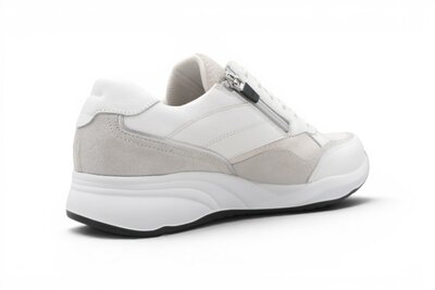 Durea Fleur Sneaker Wit/Mat Zilver
